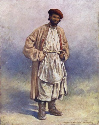 En Hindoo Hill-hyrde i Kashmir af Mortimer Ludington Menpes